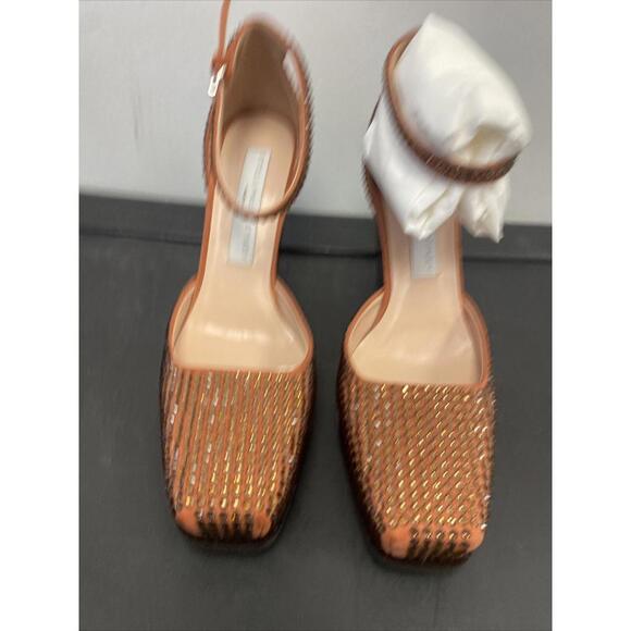 stella mccartney Womens Cowboy Crystal All Over Heels Rust Size 36.5 $1465.00 - Picture 3 of 14